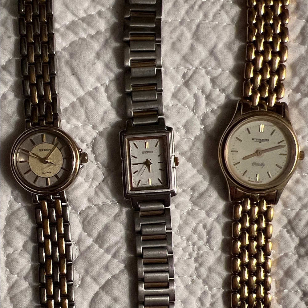 Vintage Gruen + Wittnauer + Seiko ladies watches